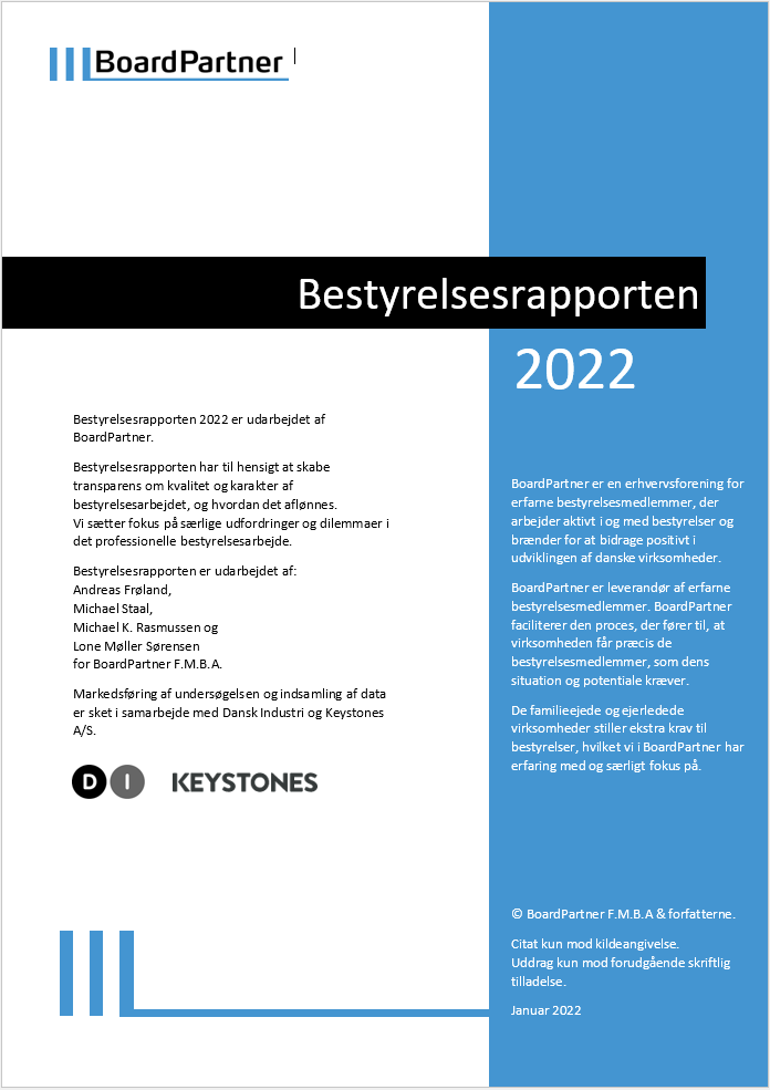 BoardPartner Bestyrelsesrapporten 2022
